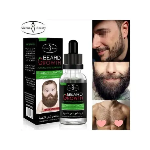 Aichun Beauty Beard & Moustache Growth Oil(BABY BEARD)